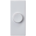 BG Wired White Plastic Door Bell Push Button MDCPB1