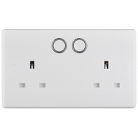 BG 822/HC Smart Switched Double Socket Outlet 13A - Alexa/Google Home