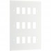BG R812 Grid Frontplate 12 Gang White BG R812 Grid Frontplate 12 Gang White