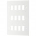 BG R812 Grid Frontplate 12 Gang White BG R812 Grid Frontplate 12 Gang White