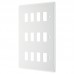 BG R812 Grid Frontplate 12 Gang White BG R812 Grid Frontplate 12 Gang White