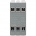 BG RBS15 Grid Switch 3 Pole Fan 10A Brushed Steel