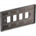 BG RNBN4 Grid Frontplate 4 Gang Black Nickel BG RNBN4 Grid Frontplate 4 Gang Black Nickel