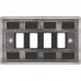 BG RNBN4 Grid Frontplate 4 Gang Black Nickel BG RNBN4 Grid Frontplate 4 Gang Black Nickel