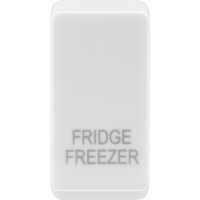 BG RRFFW Grid Rocker Fridge Freezer White