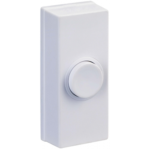 BG Wired White Plastic Door Bell Push Button MDCPB1 Electric Vault Ltd