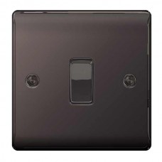 BG Nexus Black Nickel Single Light Switch - NBN12