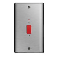 BG Nexus Brushed Steel DP Double Plate 45A - NBS72