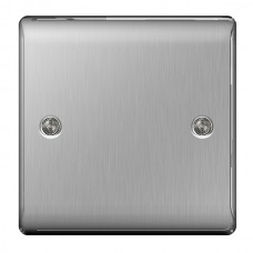 BG Nexus Brushed Steel Single Blanking Plate- NBS94