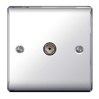 BG Nexus Polished Chrome TV Aerial Socket - NPC60