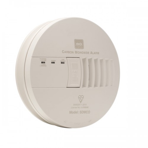 BG SDMCO Mains Powered Carbon Monoxide Detector Alarm 230VAC Electric