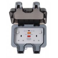 BG Nexus Storm Weatherproof Double Socket RCD - WP22RCD