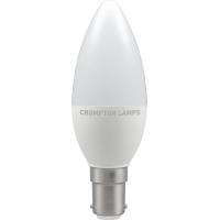Crompton LED Thermal Plastic Candle 5.5W SBC-B15d