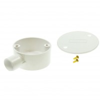 Univolt White Terminal Conduit Junction Box 20mm Including Lid & Screws Univolt White Terminal Conduit Junction Box 20mm Including Lid & Screws