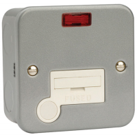 Click CL053 Connection Unit Spur with Neon 13A Metal Clad